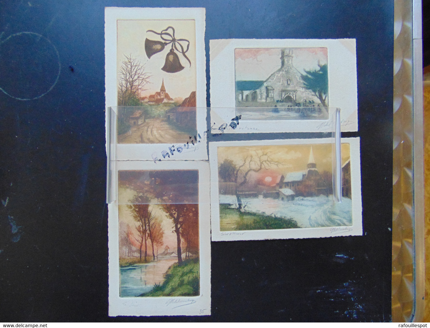 Cp Schlumberger Lot  4 Cartes - Schmutzler, L.