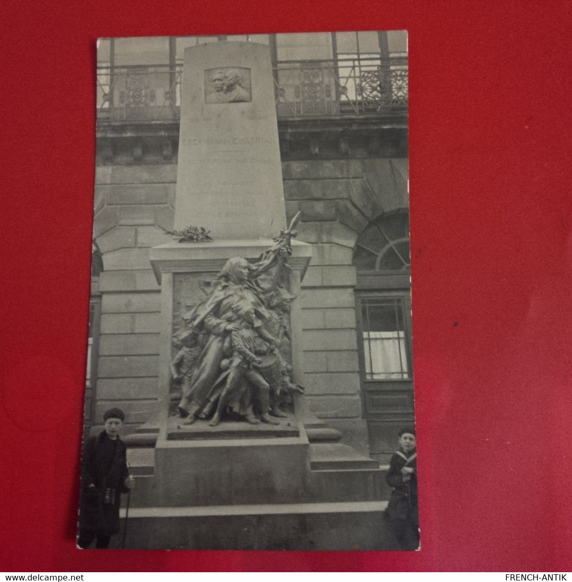 CARTE PHOTO DIEUZE MONUMENT ERCKAMANN CHATRIAN - Dieuze