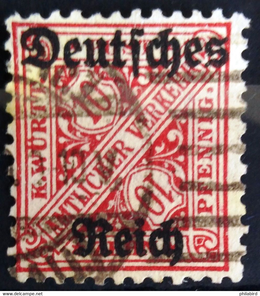 ALLEMAGNE Empire                     Service N° 15 AA                     OBLITERE - Service