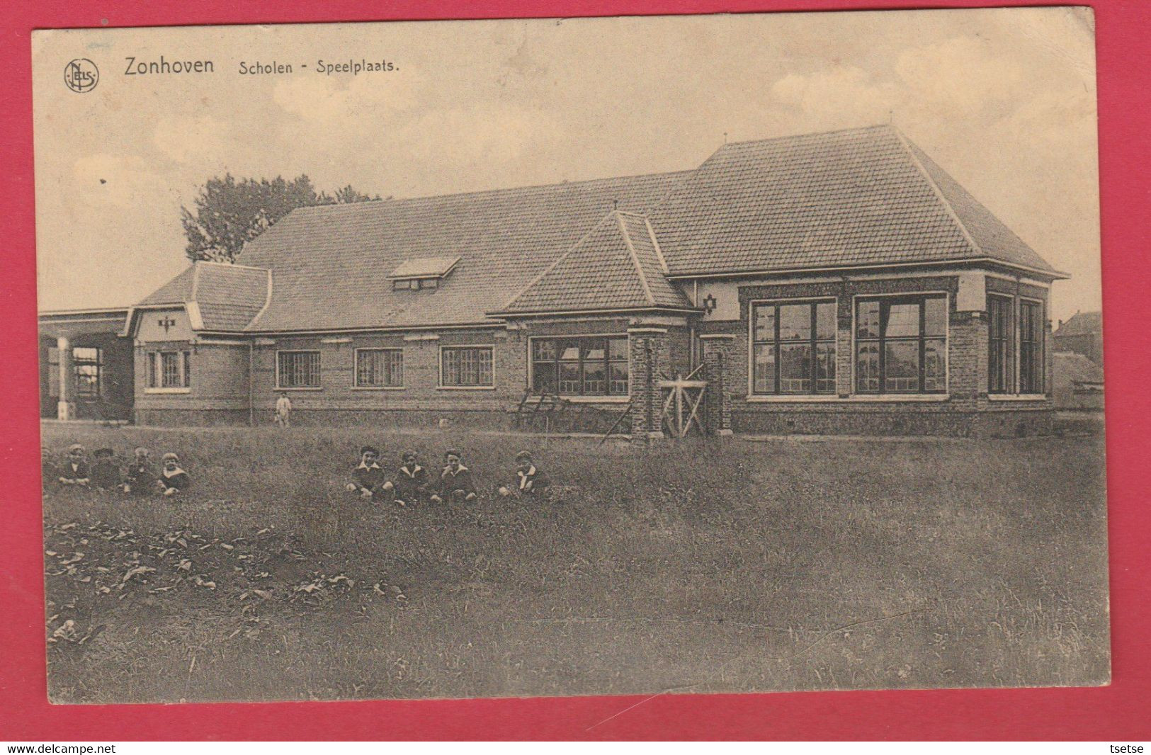 Zonhoven  - Scholen - Speelplaats  - 1929 ( Verso Zien ) - Zonhoven