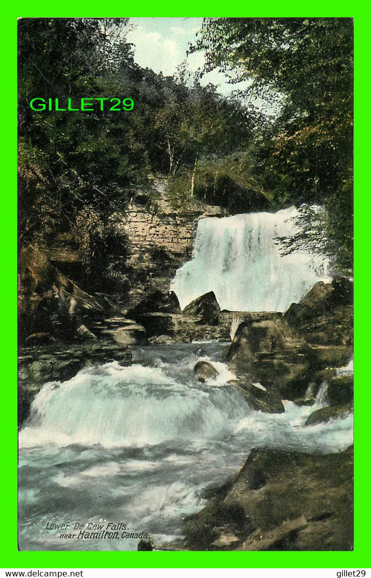 HAMILTON, ONTARIO - LOWER DE CEW FALLS - TRAVEL IN 1911 - THE VALENTINE & SONS PUB - - Hamilton