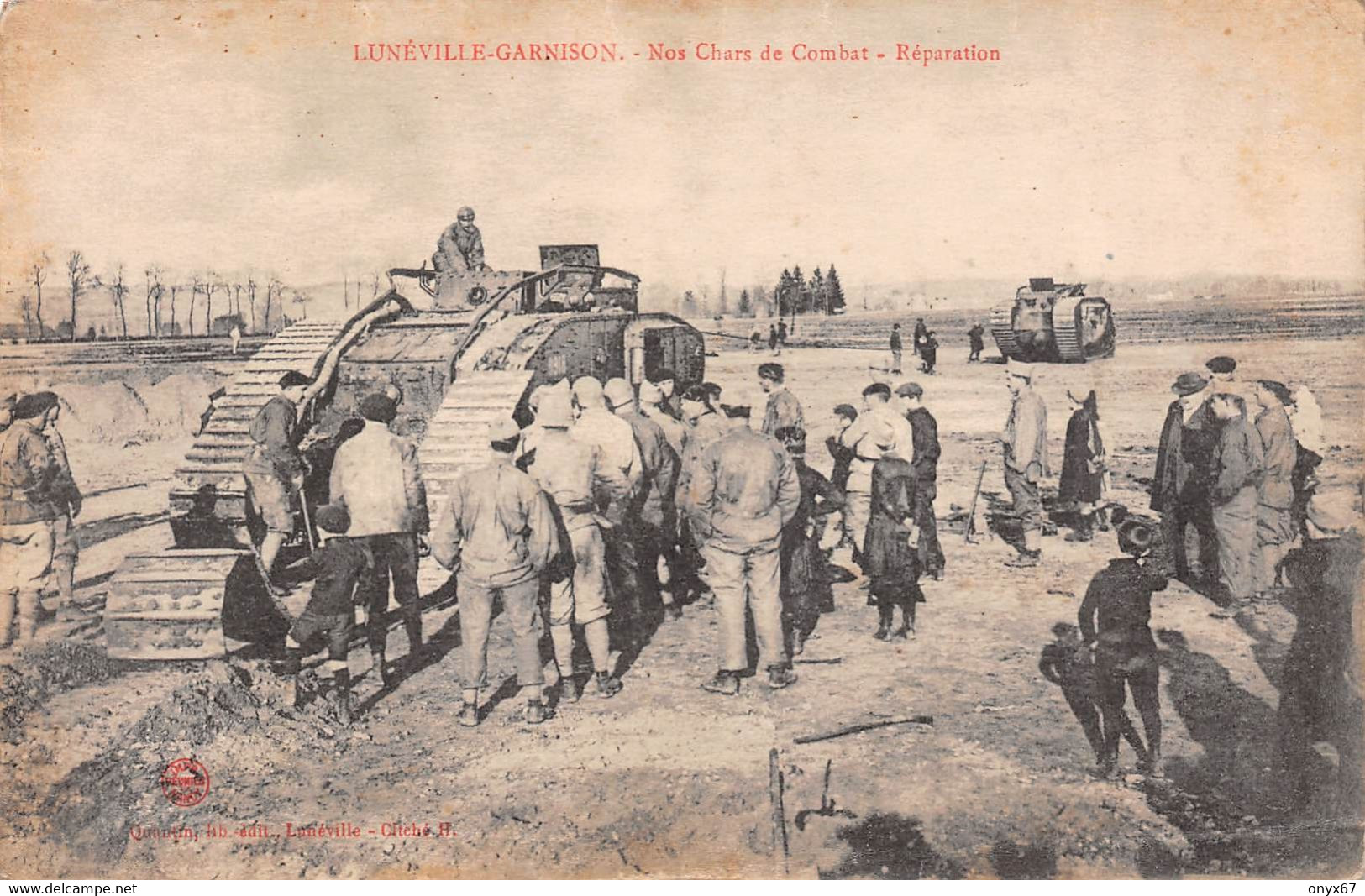 LUNEVILLE-GARNISON-54-Meurthe Et Moselle-Nos CHARS De Combat - La Réparation -CHAR-TANK-MILITAIRE - Luneville