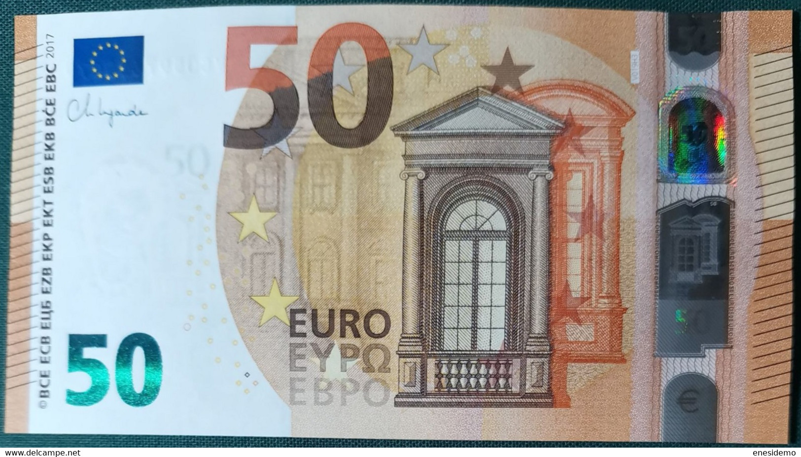 50 EURO SPAIN 2017 LAGARDE V019H3 VC SC FDS UNCIRCULATED PERFECT - 50 Euro