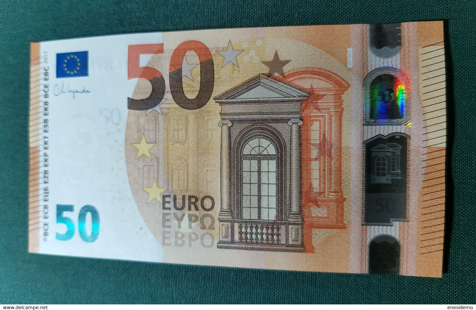 50 EURO SPAIN 2017 LAGARDE V019H3 VC SC FDS UNCIRCULATED PERFECT