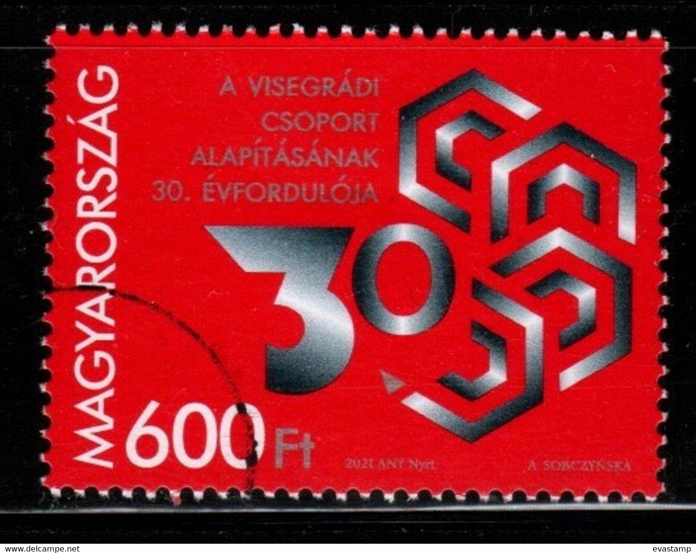 HUNGARY - 2021. - SPECIMEN -  30th Anniversary Of The Formation Of The Visegrád Group  MNH!!! - Ensayos & Reimpresiones