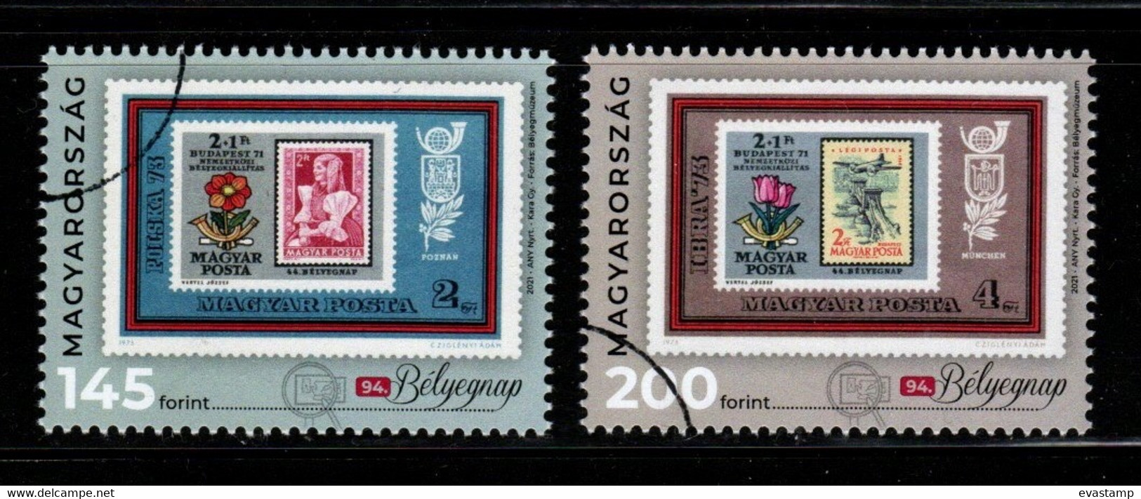 HUNGARY - 2021.SPECIMEN Cpl.Set  -  94th Stamp Day /  Hunfila 2021 Budapest National Stamp Exhibition MNH!!! - Proofs & Reprints