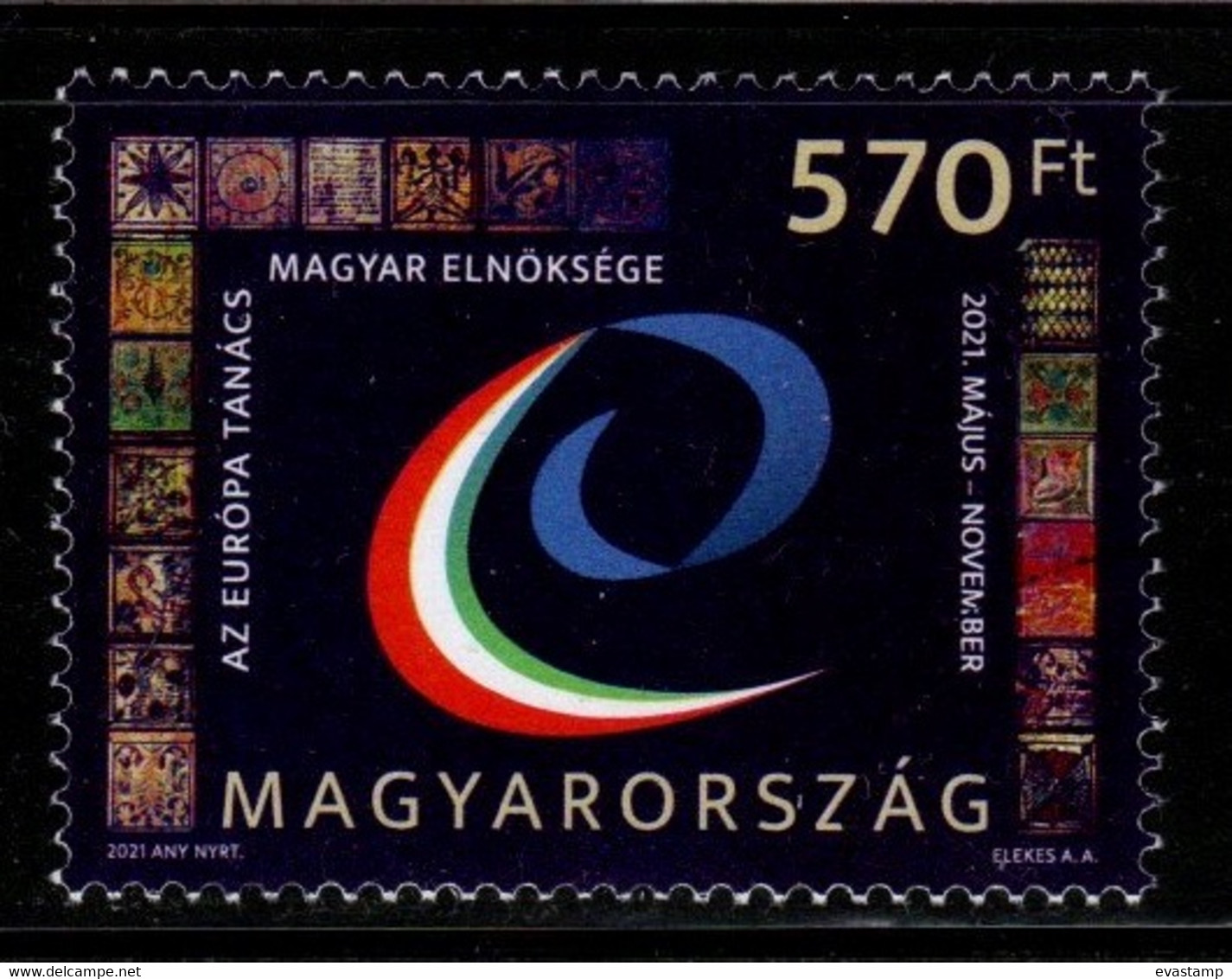 HUNGARY - 2021. SPECIMEN - Hungarian Presidency Of The Council Of Europe MNH!!! - Proofs & Reprints