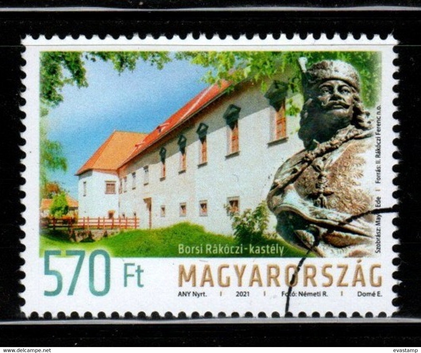 HUNGARY - 2021. ​​​​​​​SPECIMEN - Rákóczi Castle In Borsi / Statue Of Prince Ferenc II. Rákóczi MNH!!! - Ensayos & Reimpresiones