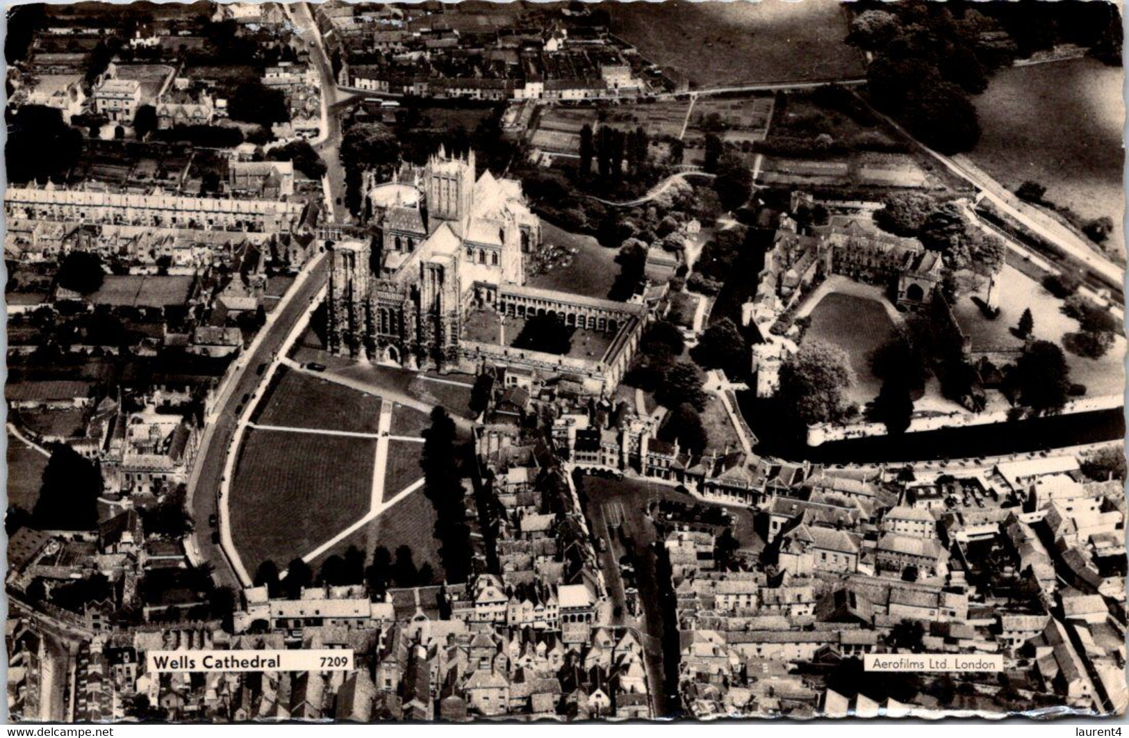 (2 G 21) UK (very Old) - Wells Cathedral (posted To Australia 1963) B/w - Wells