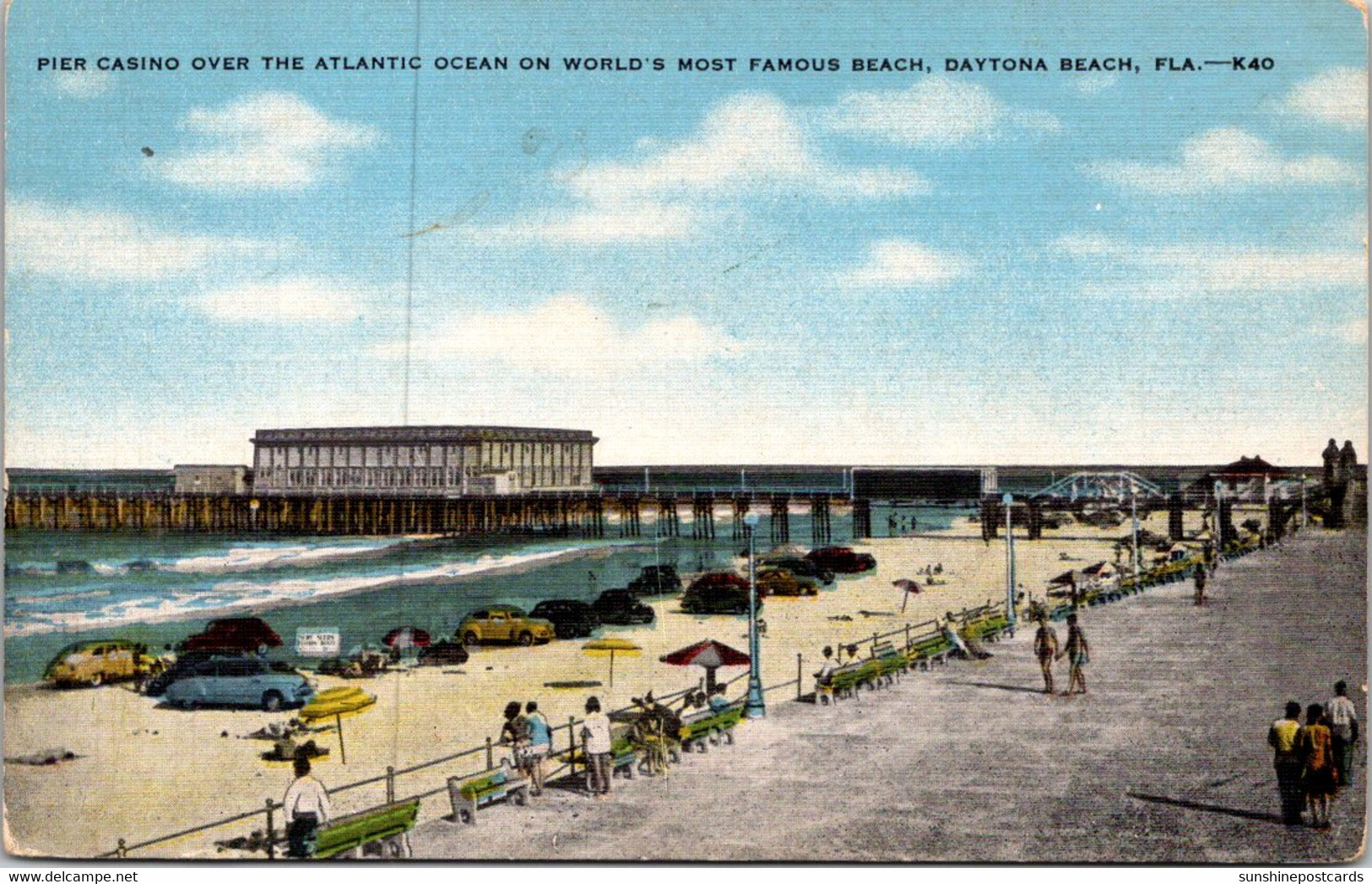 Florida Daytona Beach Pier Casino Over The Atlantic Ocean - Daytona