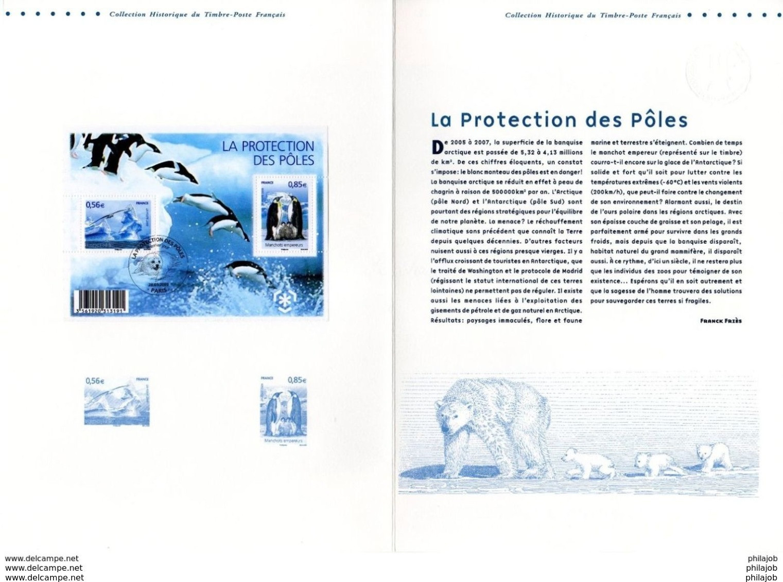 &#9989; " PAYSAGE POLAIRE "  Sur Document Philatélique Officiel De 4 Pages De 2009. N° YT F4350. Parfait état ! DPO - Other & Unclassified
