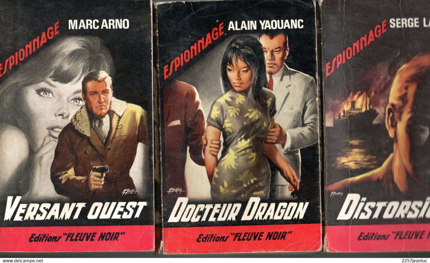 Lot 3: Collection  Espionnage De 1964 * Dr Dragon. Distortions Et Versant Ouest N: 440.442 & 436 * - Fleuve Noir