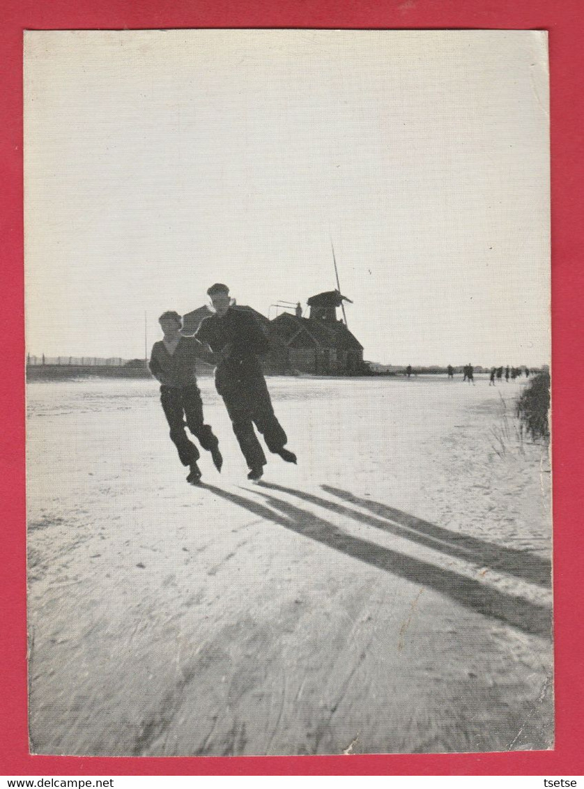 Skating -Patinage Sur Les Canaux Hollandais / Schaatsen Op De Nederlandse Grachten - 1957 ( Verso Zien ) - Kunstschaatsen