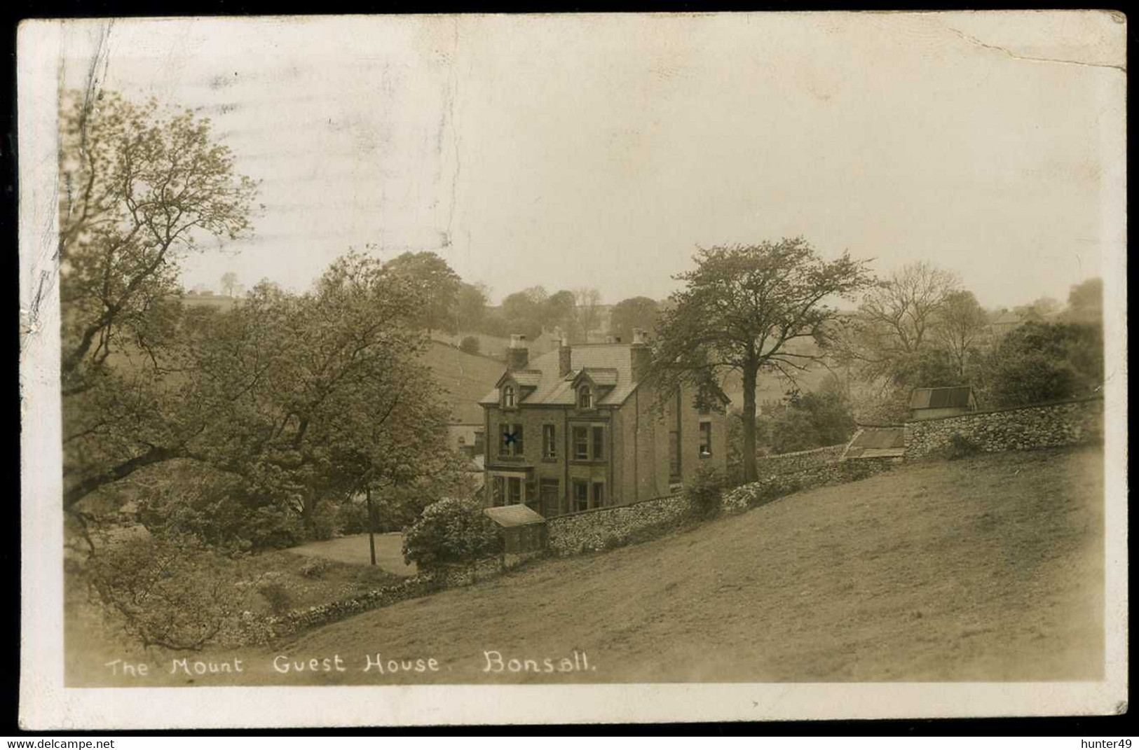 Bonsall The Mount Guest House Folded Postcard - Derbyshire