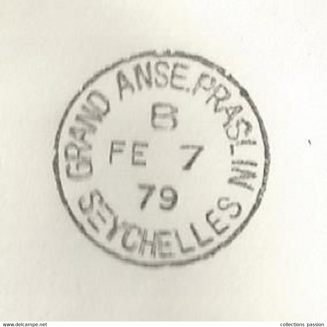 Lettre , SEYCHELLES Souvenir , 5 Timbres, GRAND ANSE PRASLIN ,1979 , 2 Scans , Frais Fr 1.65 E - Seychelles (1976-...)