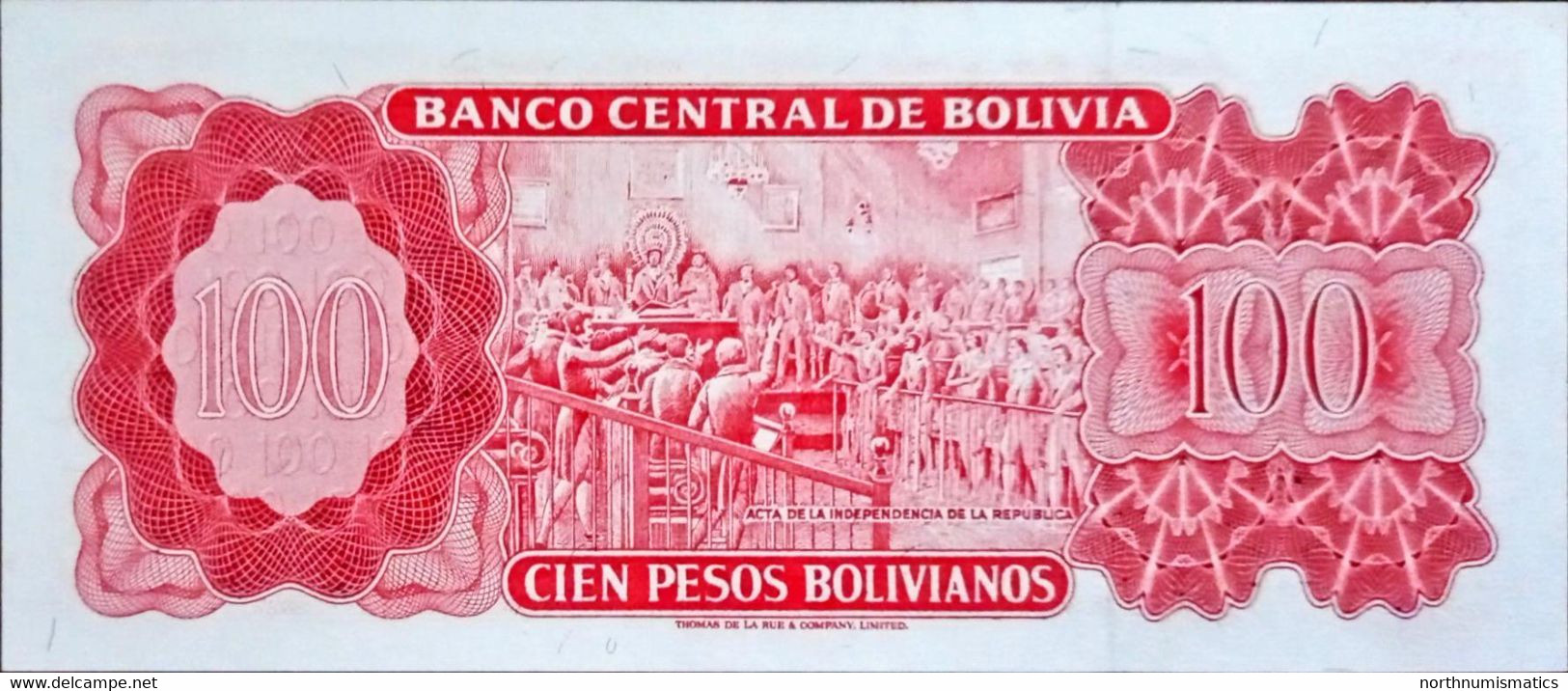 Bolivia 100 Pesos 1962 Replacement Unc - Bolivie