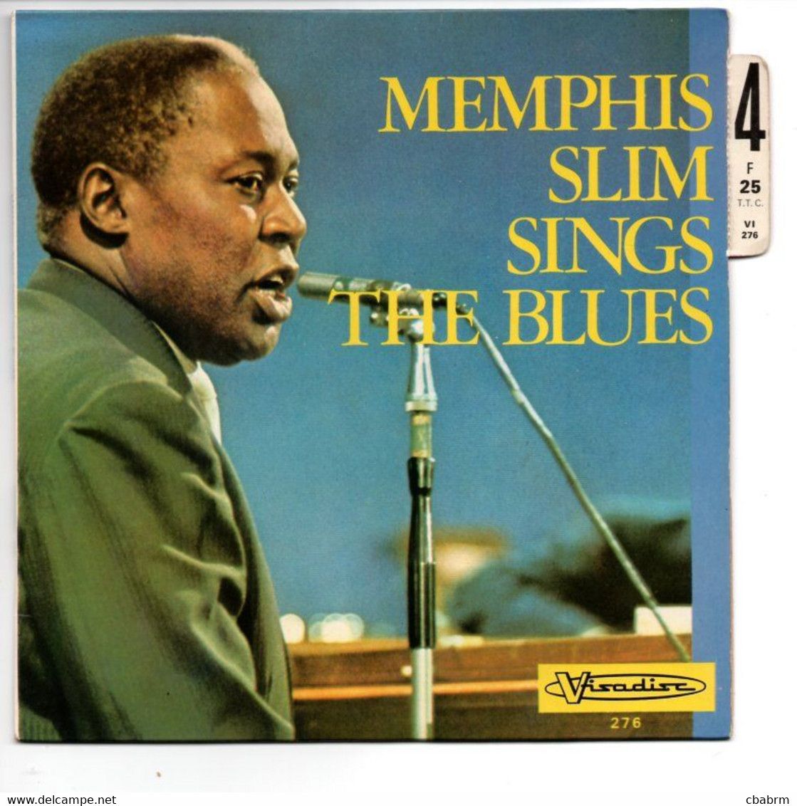 EP 45 TOURS MEMPHIS SLIM SWEET ROOT MAN FRANCE VISADISC 276 AVEC SA LANGUETTE - Blues