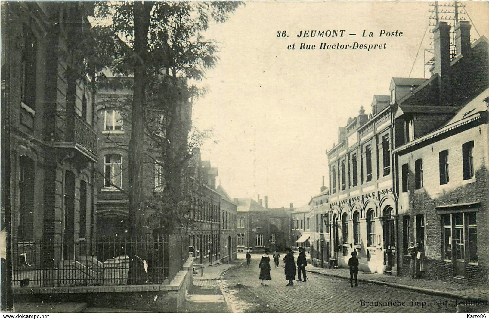 Jeumont * La Rue Hector Despret * La Poste * Ptt - Jeumont