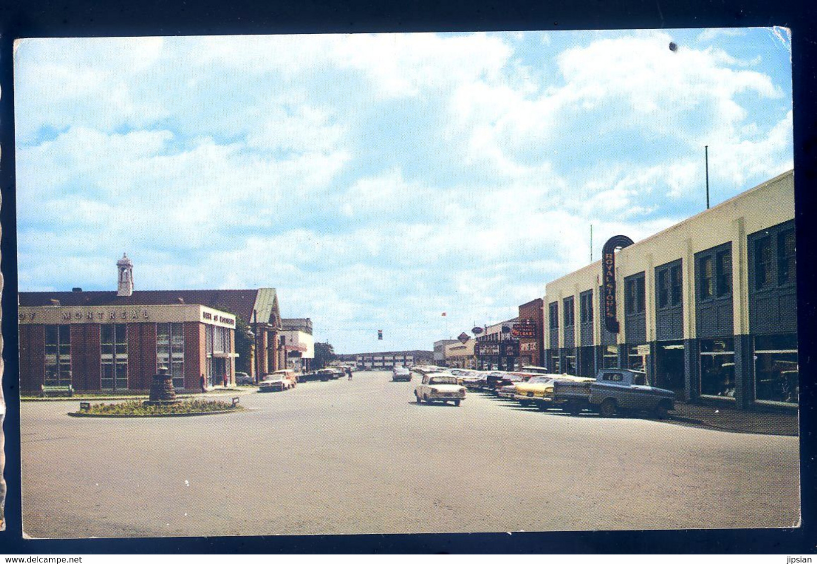 Cpsm Du Canada Newfoundland -- Grand Falls Main Street And Shopping Center -- Terre Neuve  FEV22-24 - Andere & Zonder Classificatie