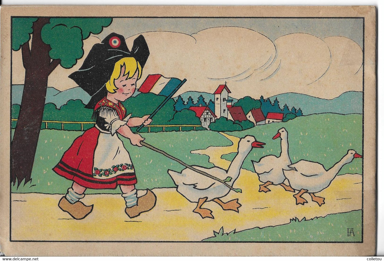 ALSACIEN LE PETIT PEINTRE Album à Colorier PATRIOTIQUE.8 Pages (R070) - Alsace