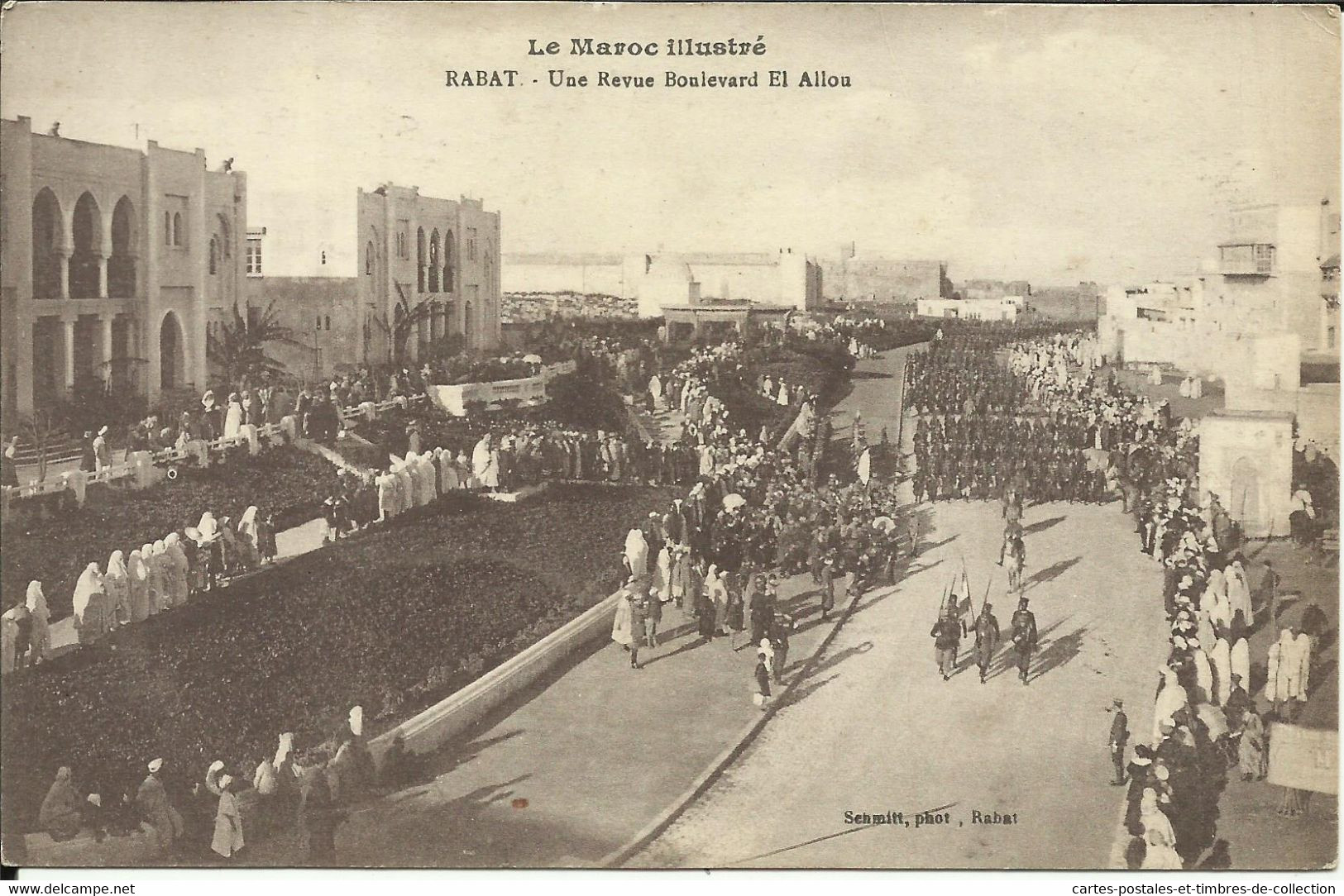 Le Maroc Illustré , RABAT , Une Revue Boulevard El Allou , 1917 ; الرباط ، مراجعة بوليفارد العلو , µ - Rabat