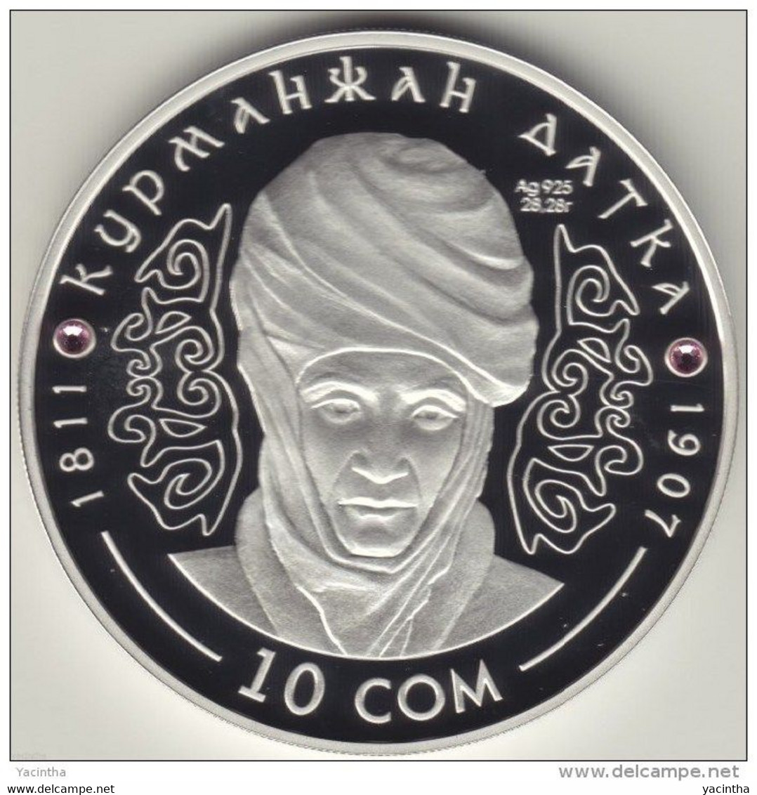 @Y@   KYRGYZSTAN 2012 10 Som "Kurmanjan Datka" PROOF. - Kirgisistan