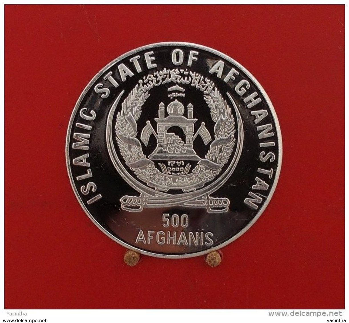 @Y@  Afghanistan 500 Afganis 1998 Proof  Fauna Of Asia .   Marcopolo Deer  (3054)  KM 1034 - Afghanistan