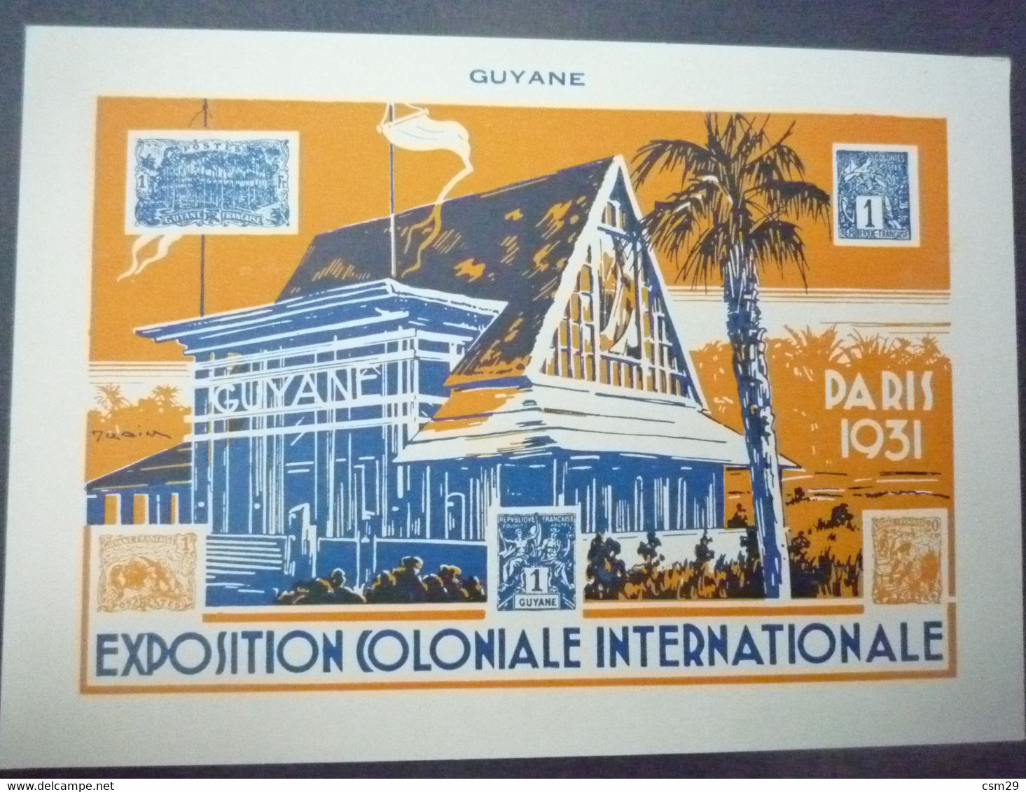 Guyane CP Entier Type Semeuse 1931 Neuve : Expo.Coloniale - Lettres & Documents