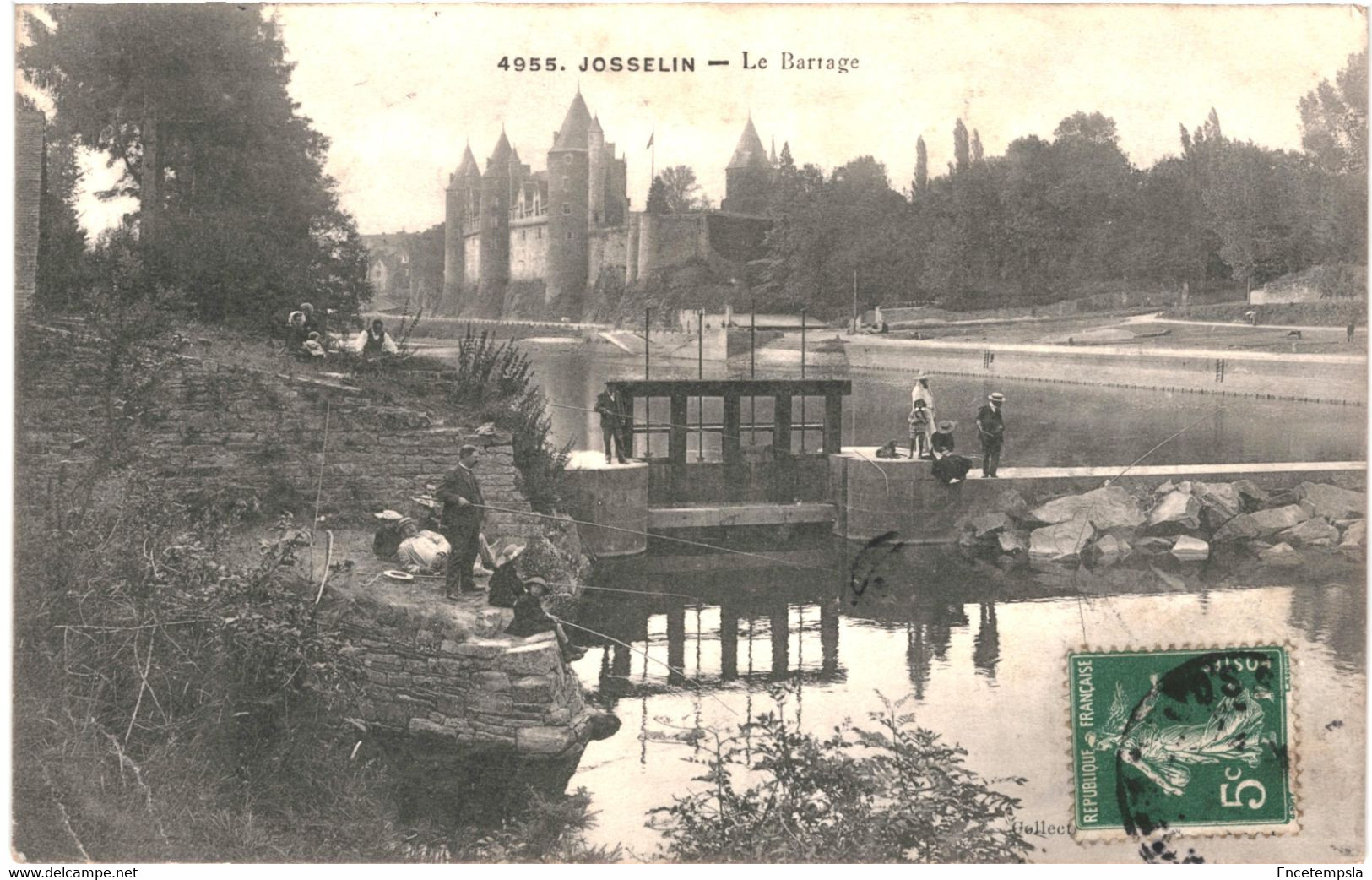 CPA Carte Postale  France  - Josselin Le Barrage 1907   VM45557ok+ - Josselin