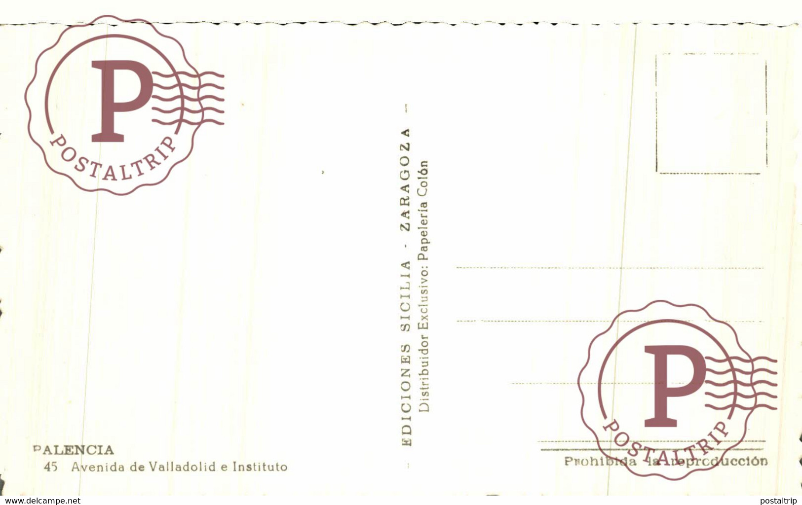 PALENCIA. AVENIDA DE VALLADOLID E INSTITUTO. - Palencia