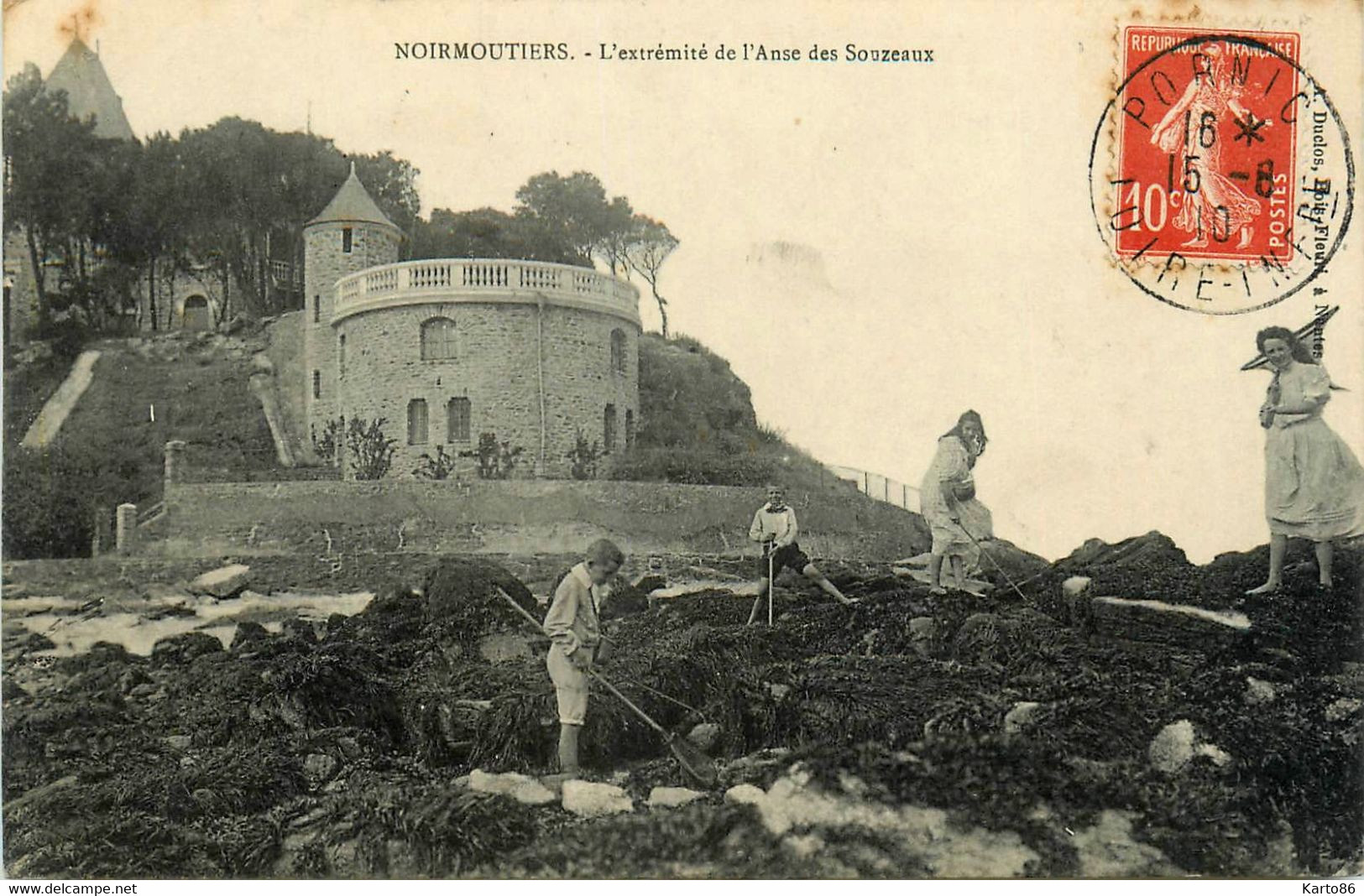 Noirmoutier * L'extrémité De L'anse Des Souzeaux * Pêche à Pied , à L'épuisette - Noirmoutier