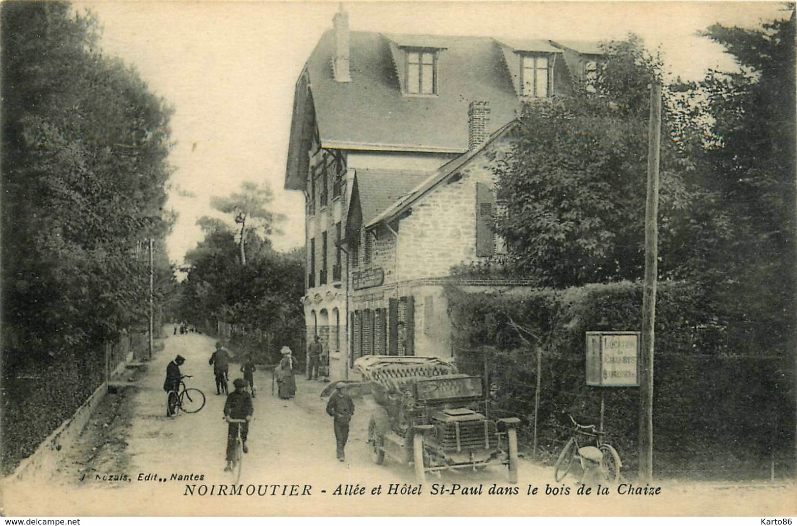 Noirmoutier * Allée Et Hôtel St Paul Dans Le Bois De La Chaize - Noirmoutier