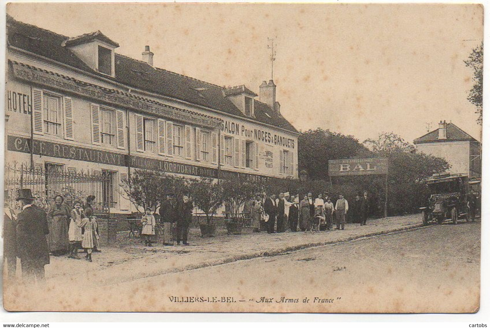 95 VILLIERS-le-BEL   " Aux Armes De France" - Villiers Le Bel