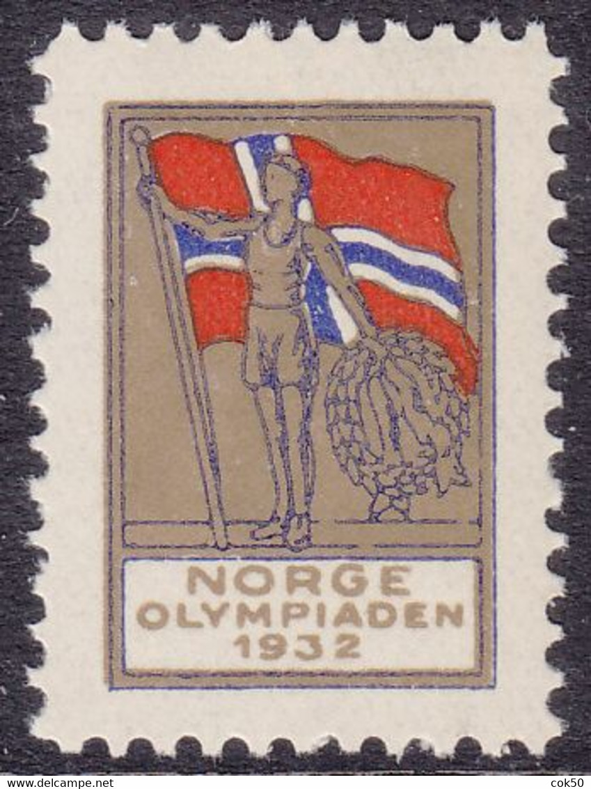 NORWAY - 1932 «Norwegian MNH Label For The Los Angeles Summer Olympics» - Verano 1932: Los Angeles