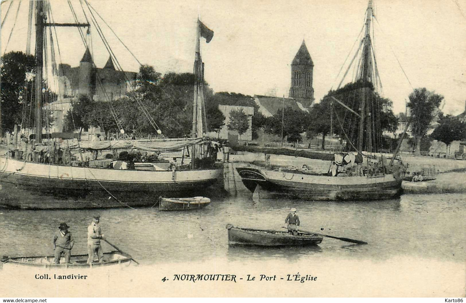 Noirmoutier * Le Port * L'église * Bateau De Pêche - Noirmoutier