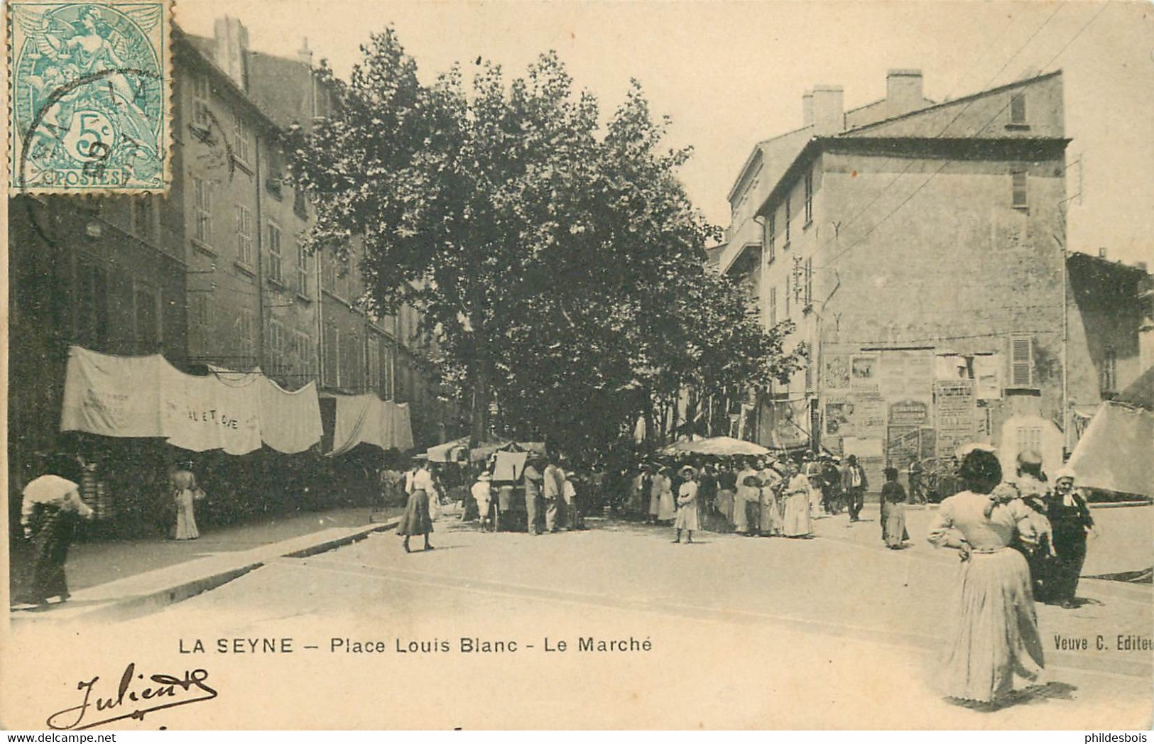 VAR  LA SEYNE Place Louis Blanc Le Marché - La Seyne-sur-Mer