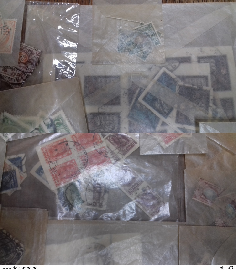 Russia - Big Lot Of Old Stamps, Unreviewed By Types Of Paper, Perforation, Watermarks And Cancels. Mostly Good Quality. - Autres & Non Classés