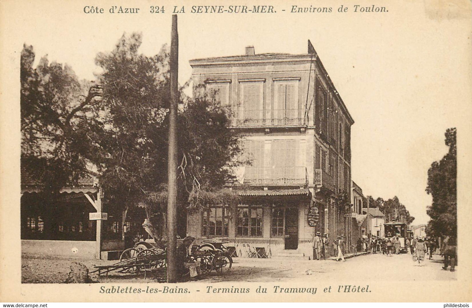 VAR  LA SEYNE  Sablettes Les Bains Terminus Du Tramway Et Hotel - La Seyne-sur-Mer