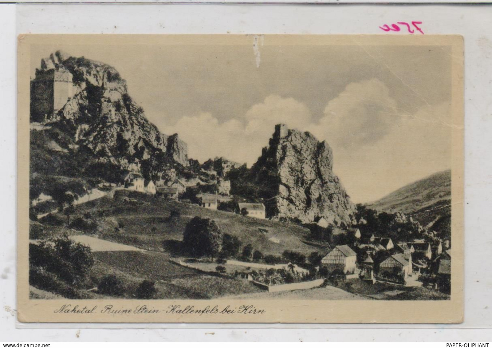 6570 KIRN - KALLENFELS, Ortsansicht Mit Ruine Stein, 1943 - Kirn