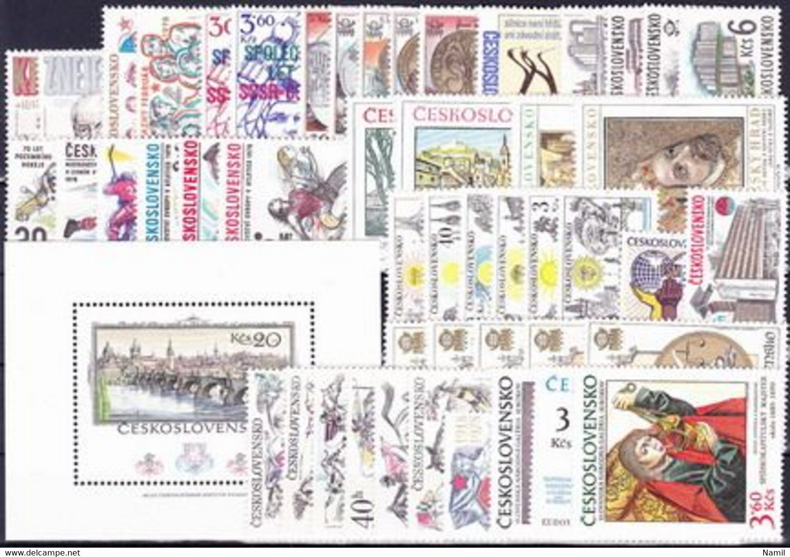 ** Tchécoslovaquie 1978 Mi 2421-2484+Bl.34-38 (Yv 2254-2308+BF 43+44+44a+45+1257 Feuille), (MNH)** L'année Complete - Komplette Jahrgänge