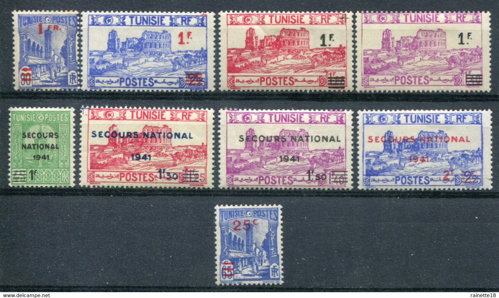 Tunisie         223/231 * - Unused Stamps