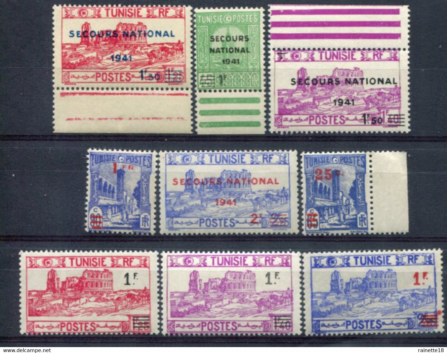 Tunisie         223/231 ** - Unused Stamps