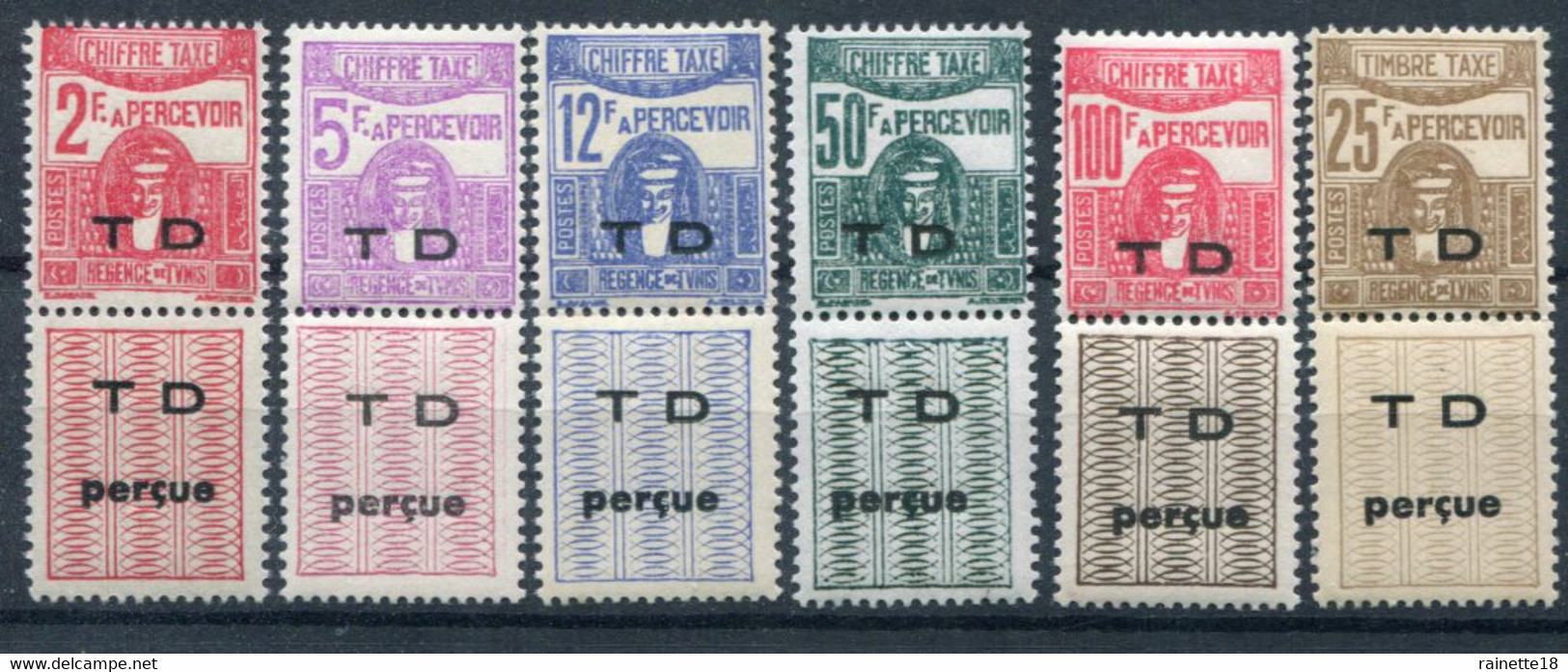 Tunisie         Taxes 54/58 ** + 56A ** - Postage Due