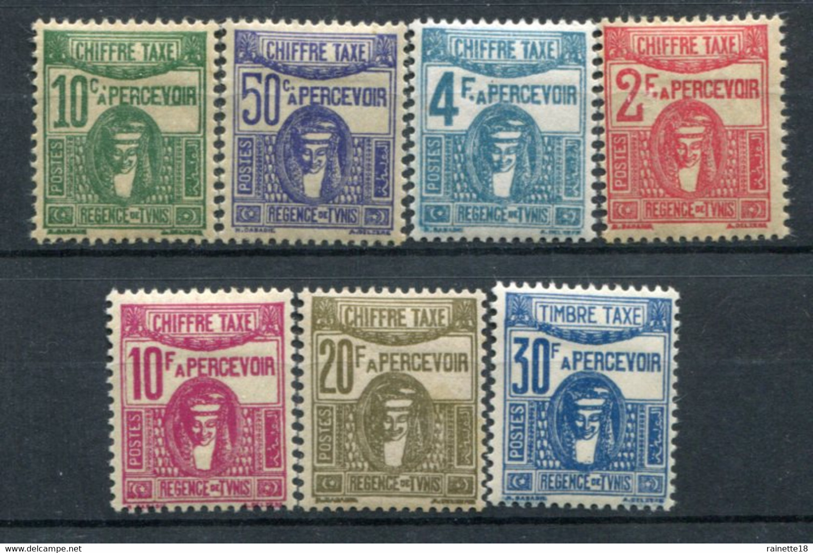 Tunisie       Taxes       59/65 * - Timbres-taxe