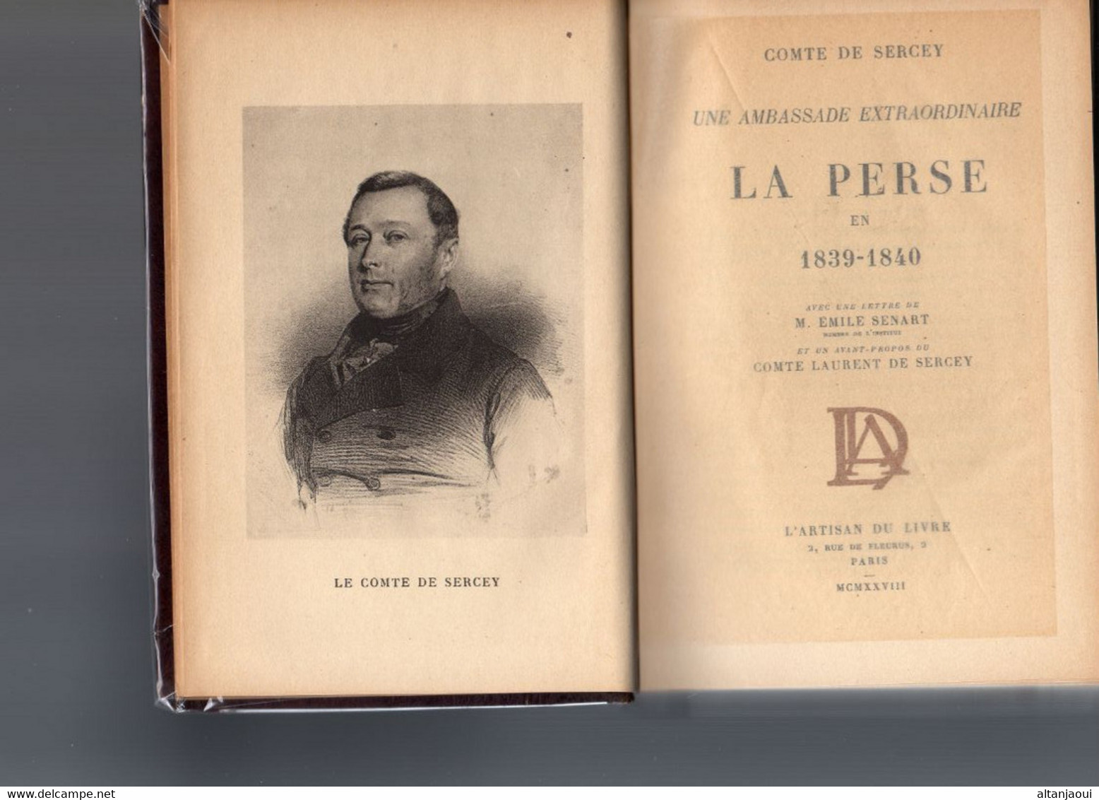 Félix Édouard Comte De SERCEY - L30  4 - Une Ambassade Extraordinaire- La Perse En 1839-40. - Histoire