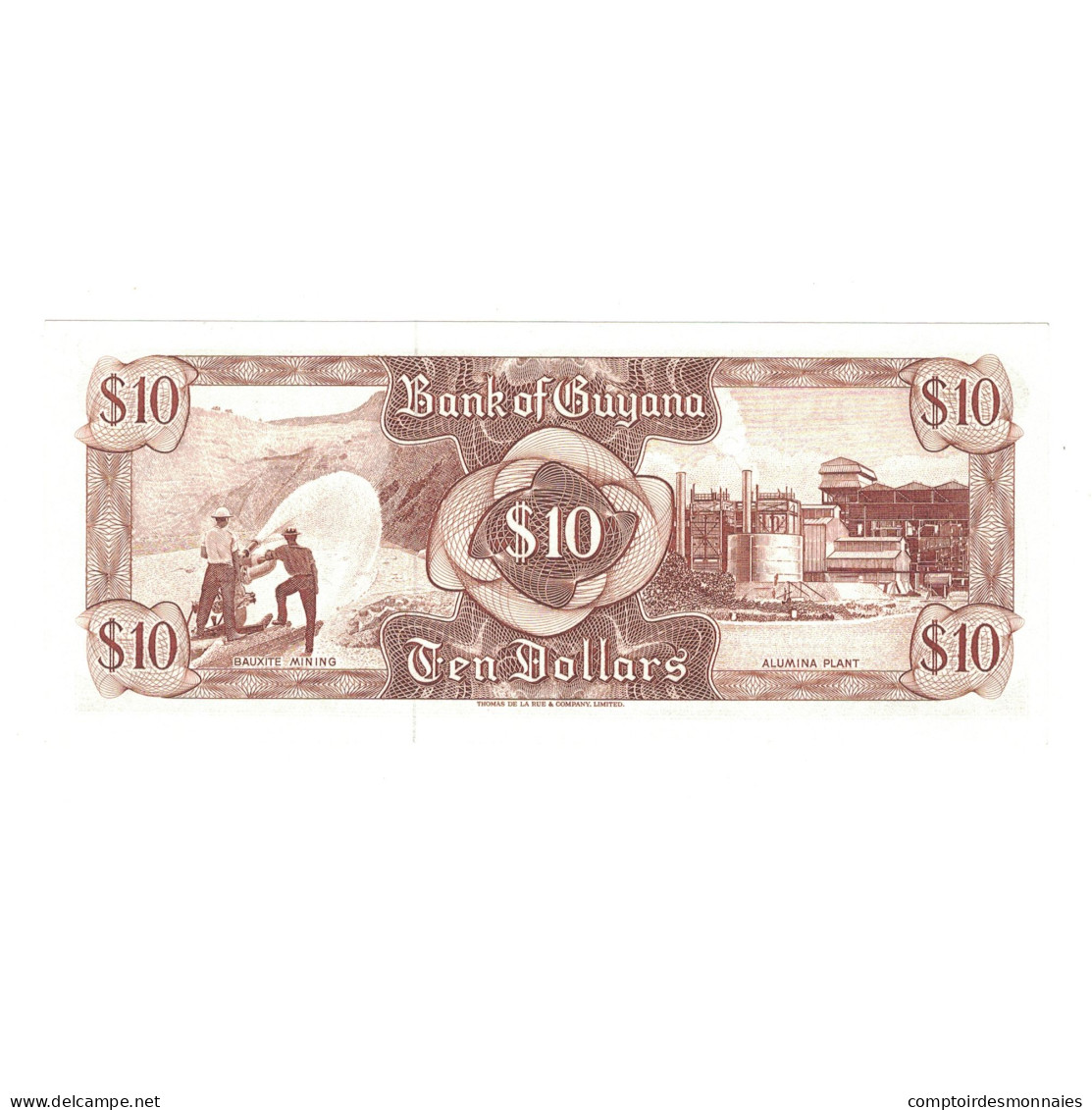 Billet, Guyana, 10 Dollars, KM:23f, SPL - Guyana