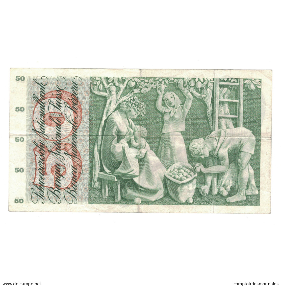 Billet, Suisse, 50 Franken, 1971, 1971-02-10, KM:48k, TTB - Suisse