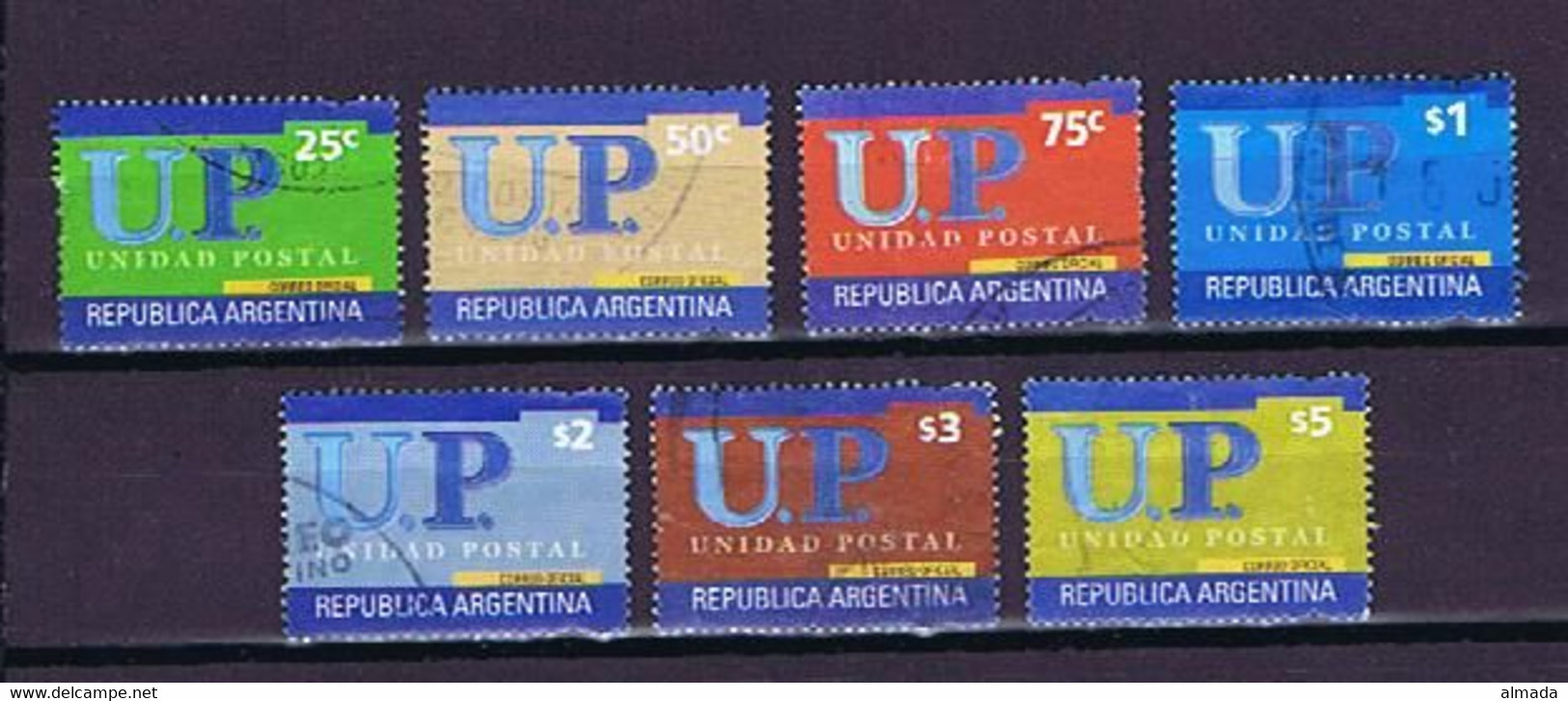 Argentina, Argentinien 2002: Michel-Nr. 2729-2735 Used, Gestempelt - Usati