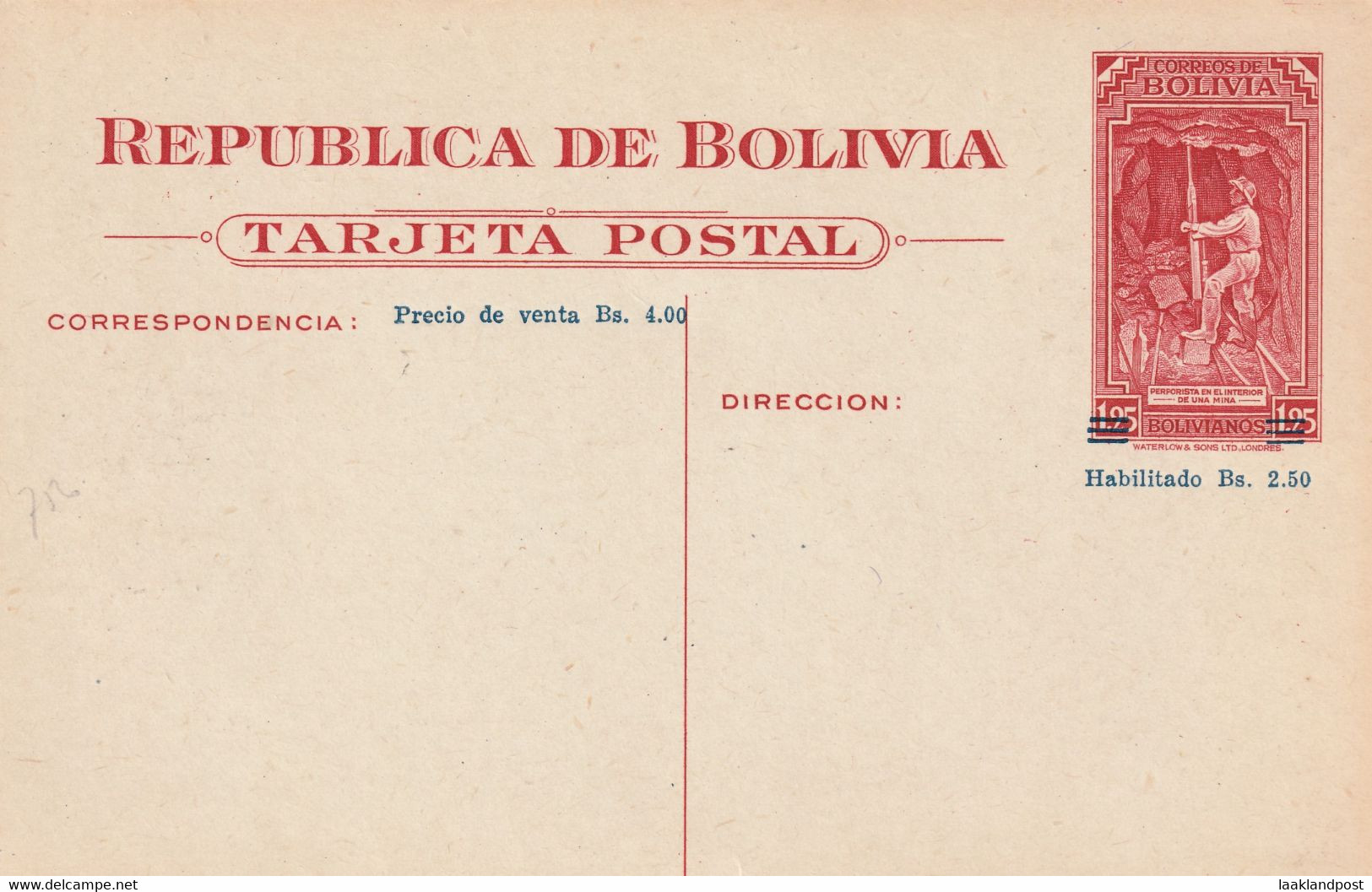 Bolivia Postcard Mint Lago De Sal Extemtion 240 Kilometres Altura 3600m S/e; Nivel Del Mar - Geography