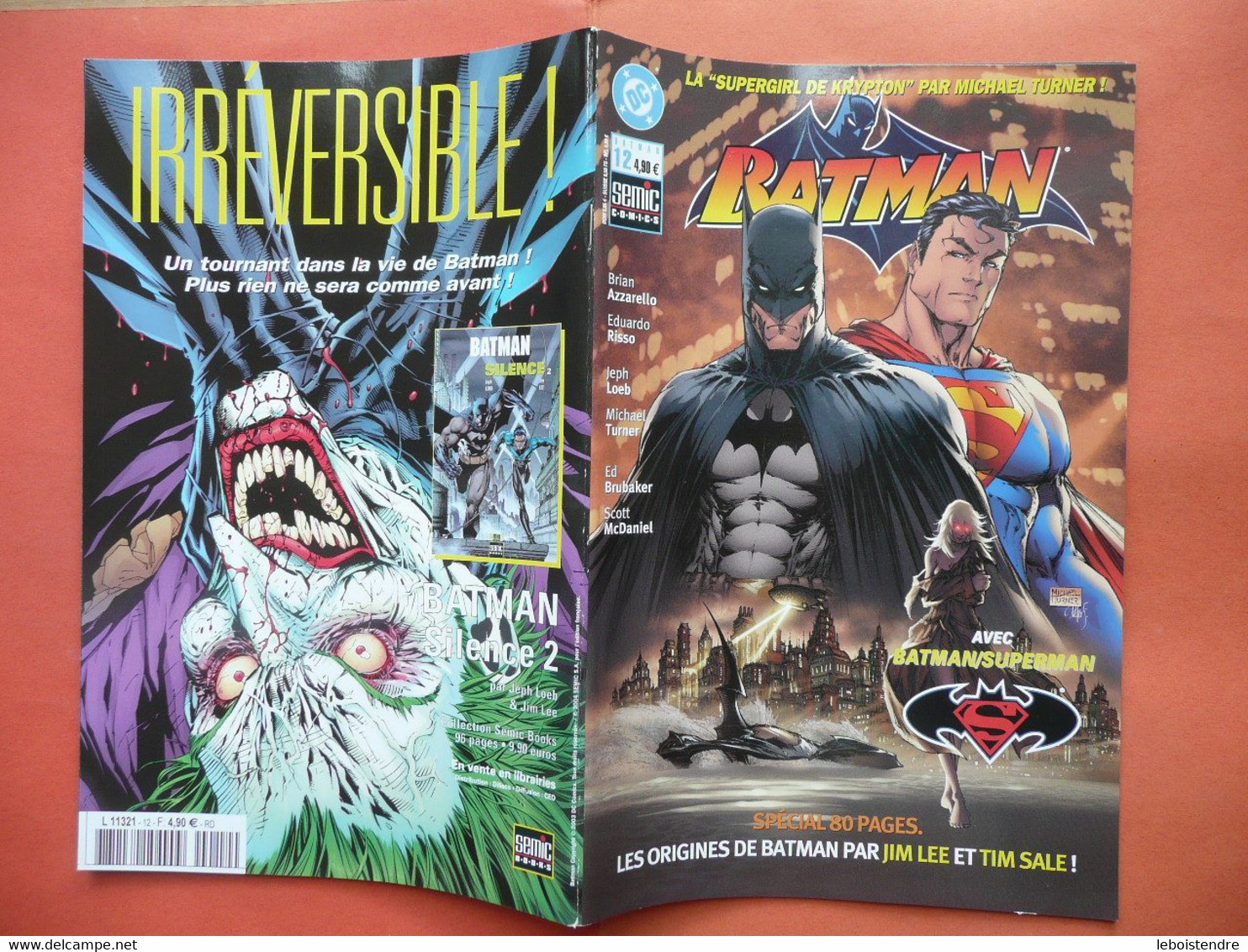 BATMAN N 12 DECEMBRE 2004 SEMIC COMICS DC COMICS TBE - Batman